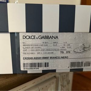 Used D&G summer shoes. Still in a box and bag. Good shape